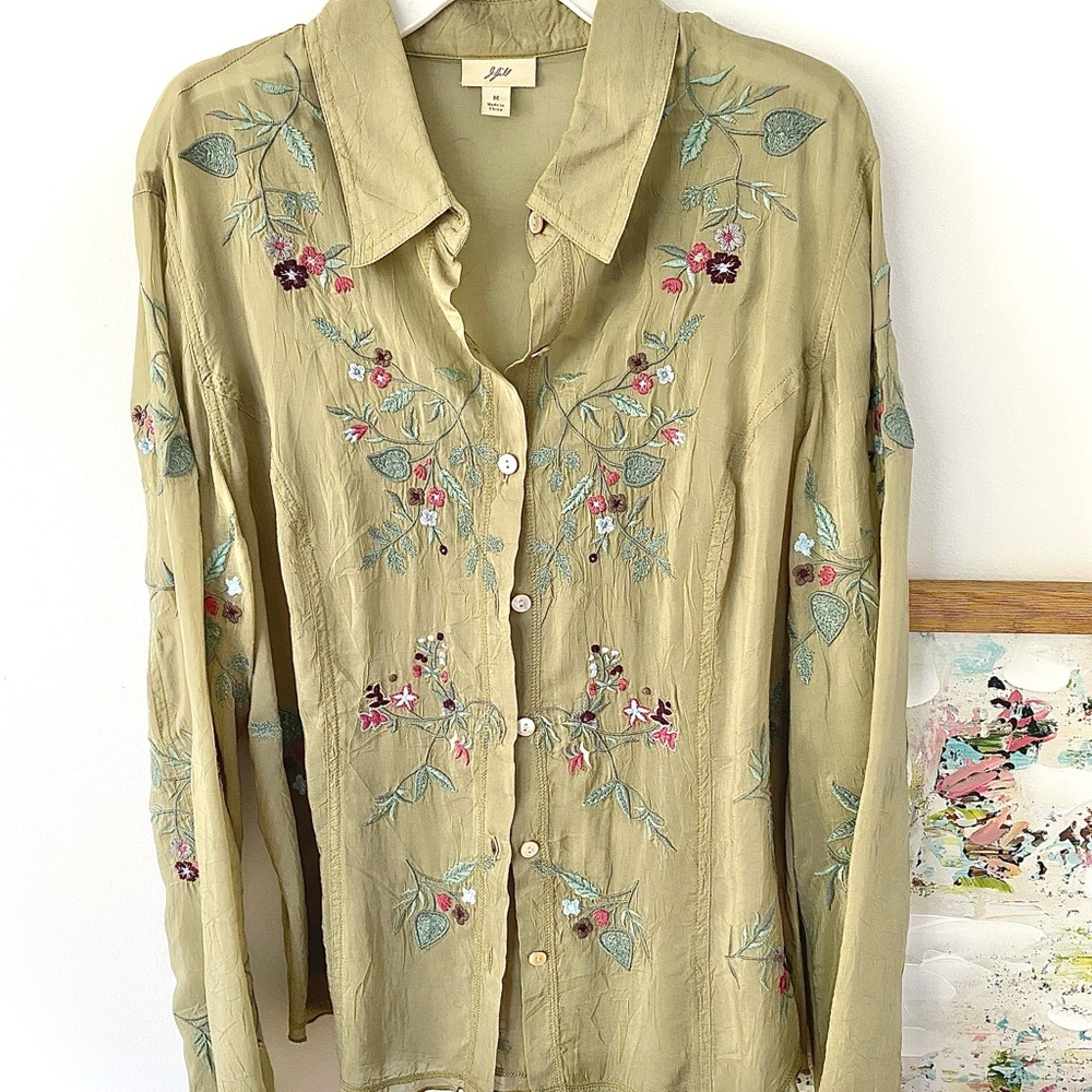 Beautiful green J Jill shirt